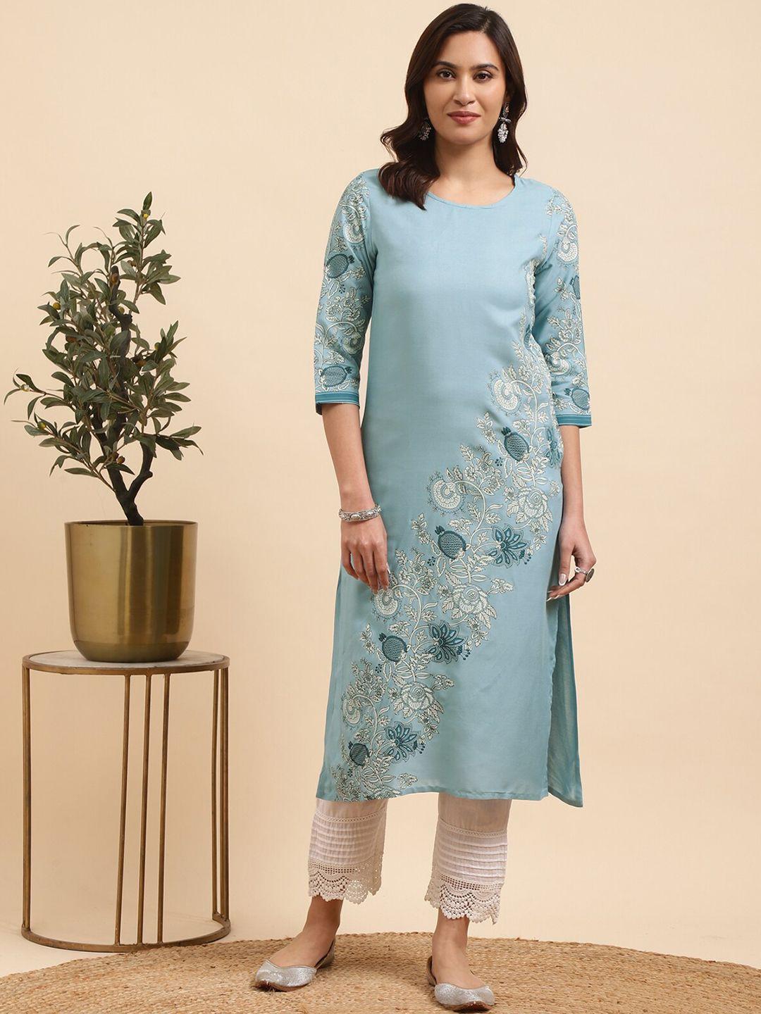 rangita-floral-printed-regular-kurta-with-trousers
