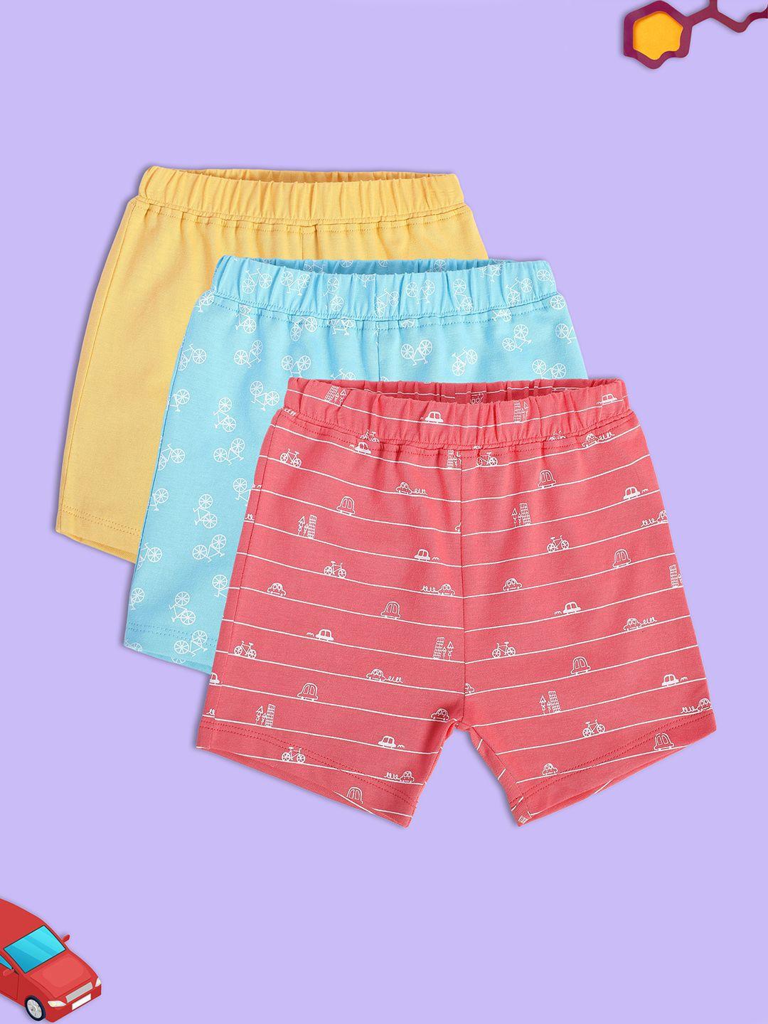 mini-klub-infant-boys-pack-of-3-printed-pure-cotton-shorts