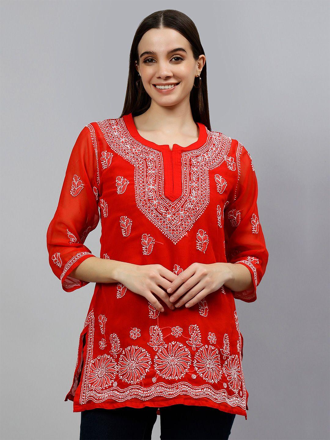 seva-chikan-ethnic-motifs-embroidered-chikankari-handloom-chikankari-kurti
