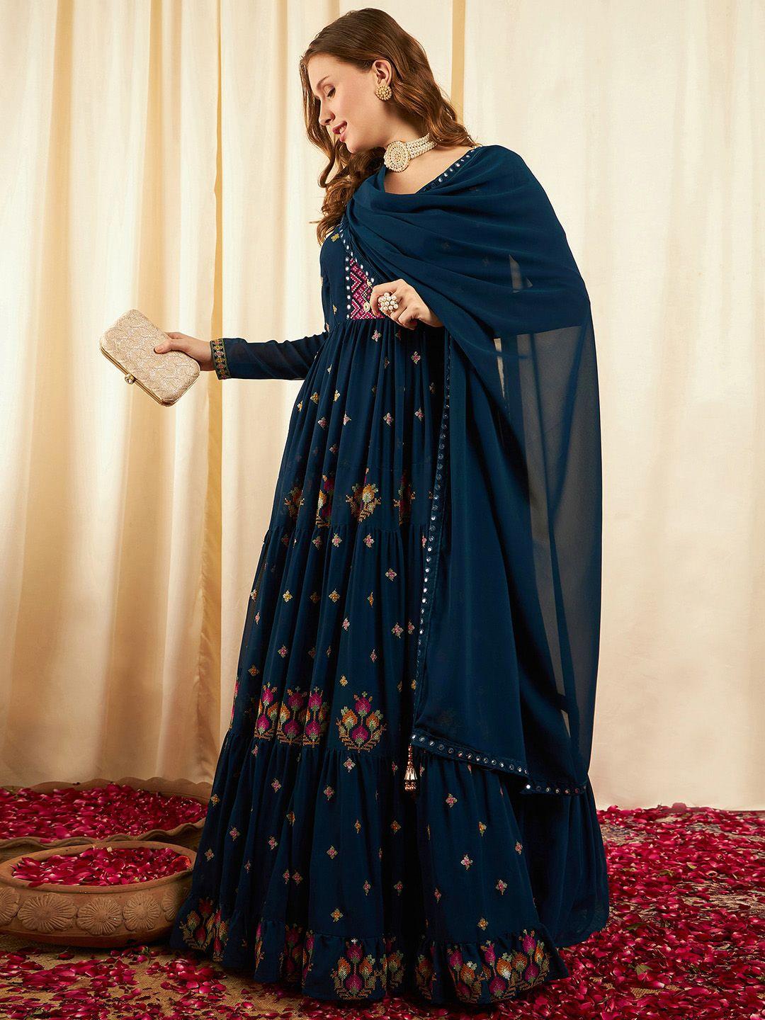 black-scissor-ethnic-motifs-embroidered-sequinned-detailed-maxi-ethnic-dress-with-dupatta