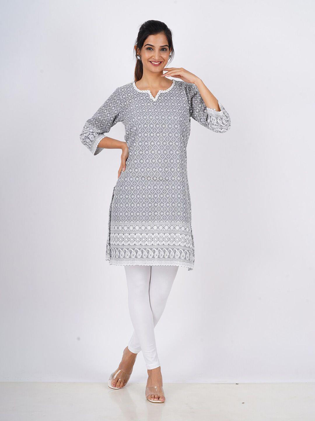 baesd-ethnic-motifs-embroidered-chikankari-pure-cotton-kurti