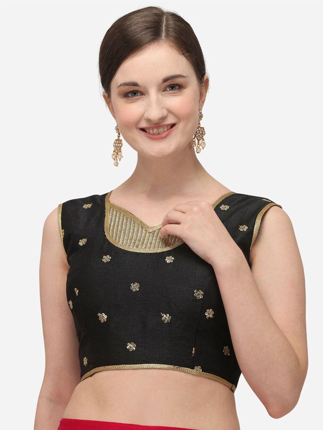 bhavyam-embroidered-v-neck-sequinned-detailed-saree-blouse