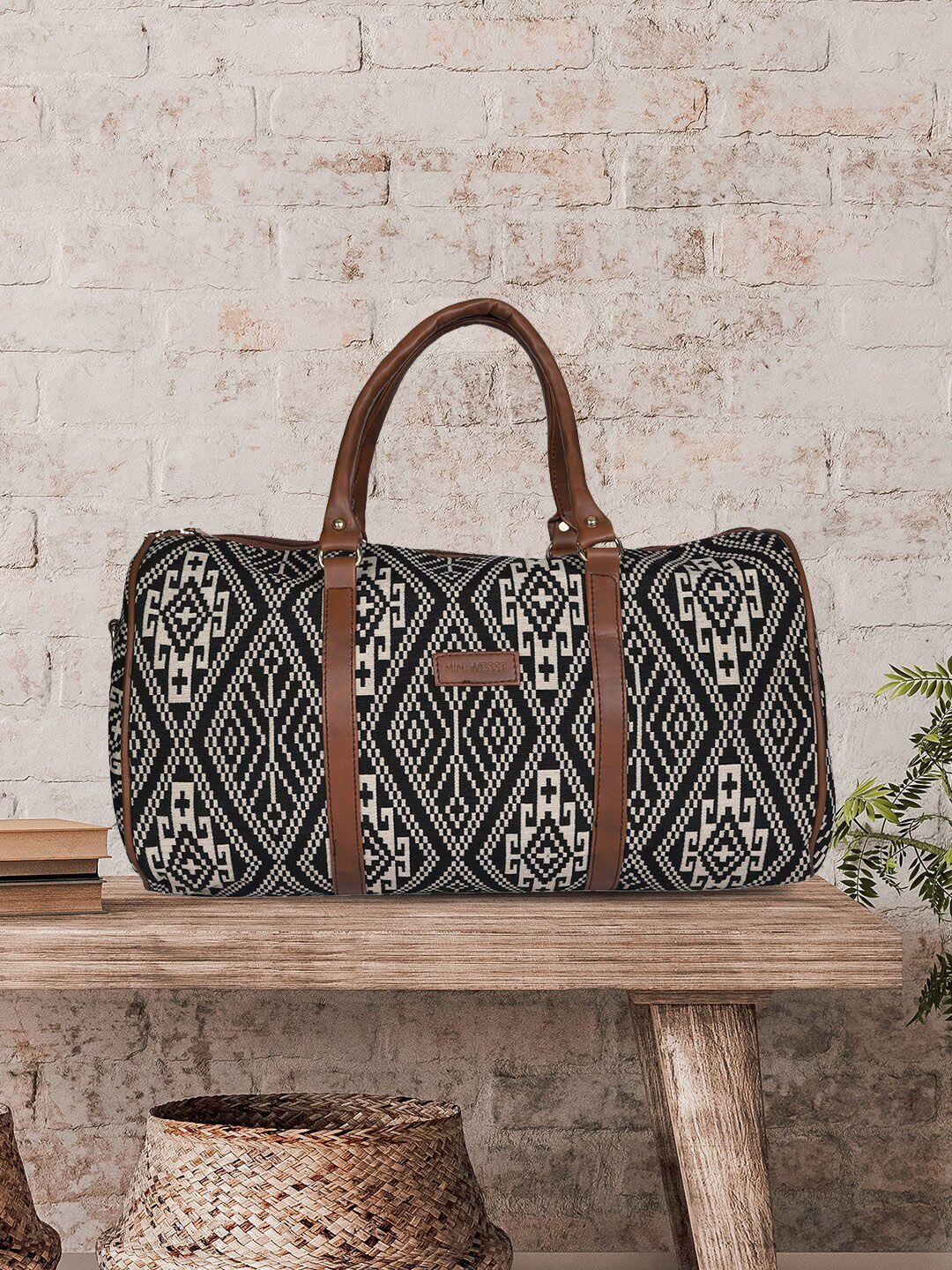 mini-wesst-geometric-printed-leather-duffle-bag