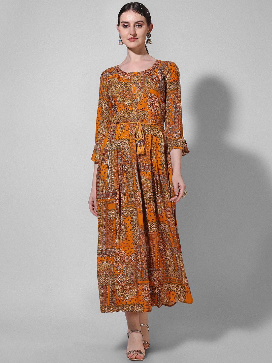 kalini-floral-printed-fit-&-flare-maxi-ethnic-dress