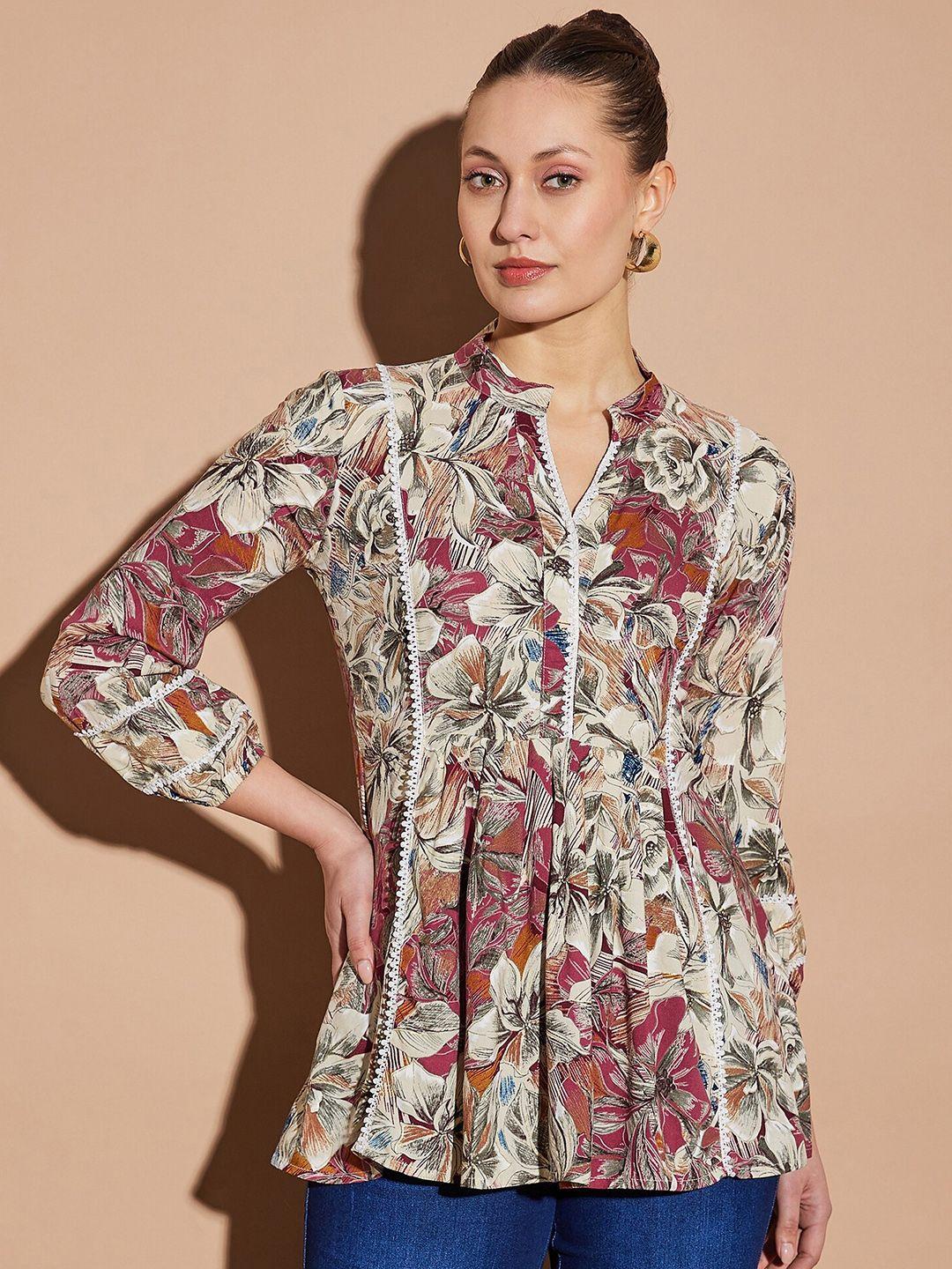 all-about-you-floral-print-mandarin-collar-bell-sleeve-shirt-style-top
