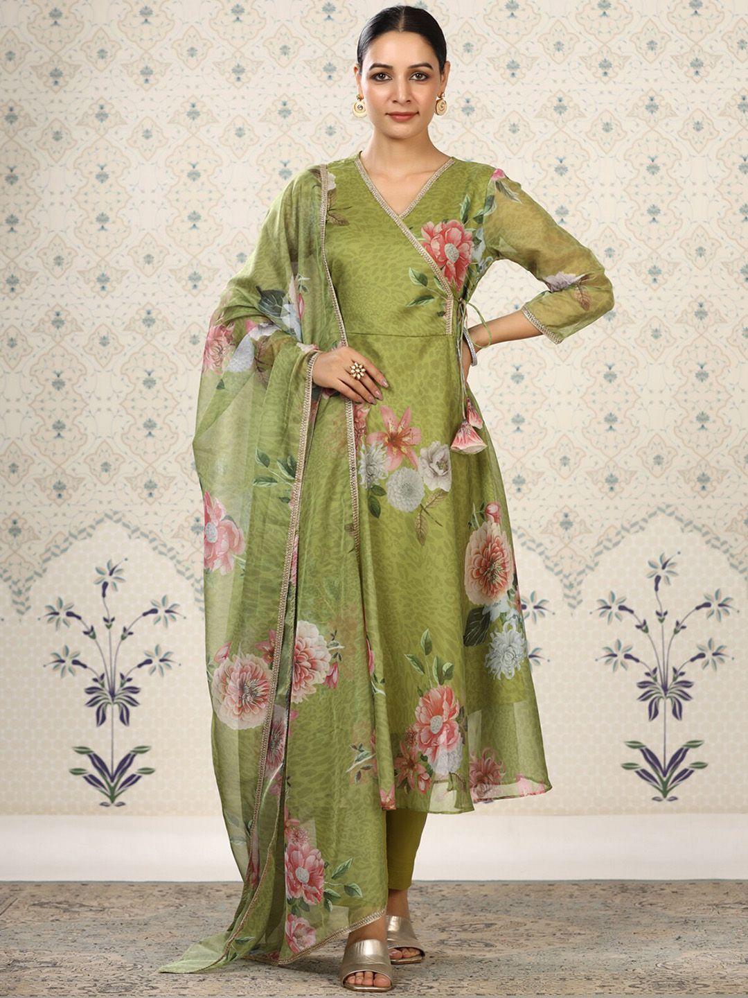 odette-floral-printed-angrakha-organza-kurta-with-trousers-&-dupatta