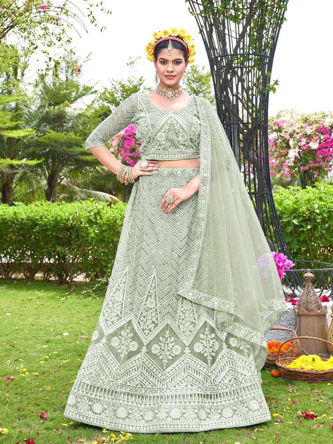 pandadi-saree-embroidered-sequinned-semi-stitched-lehenga-&-blouse-with-dupatta