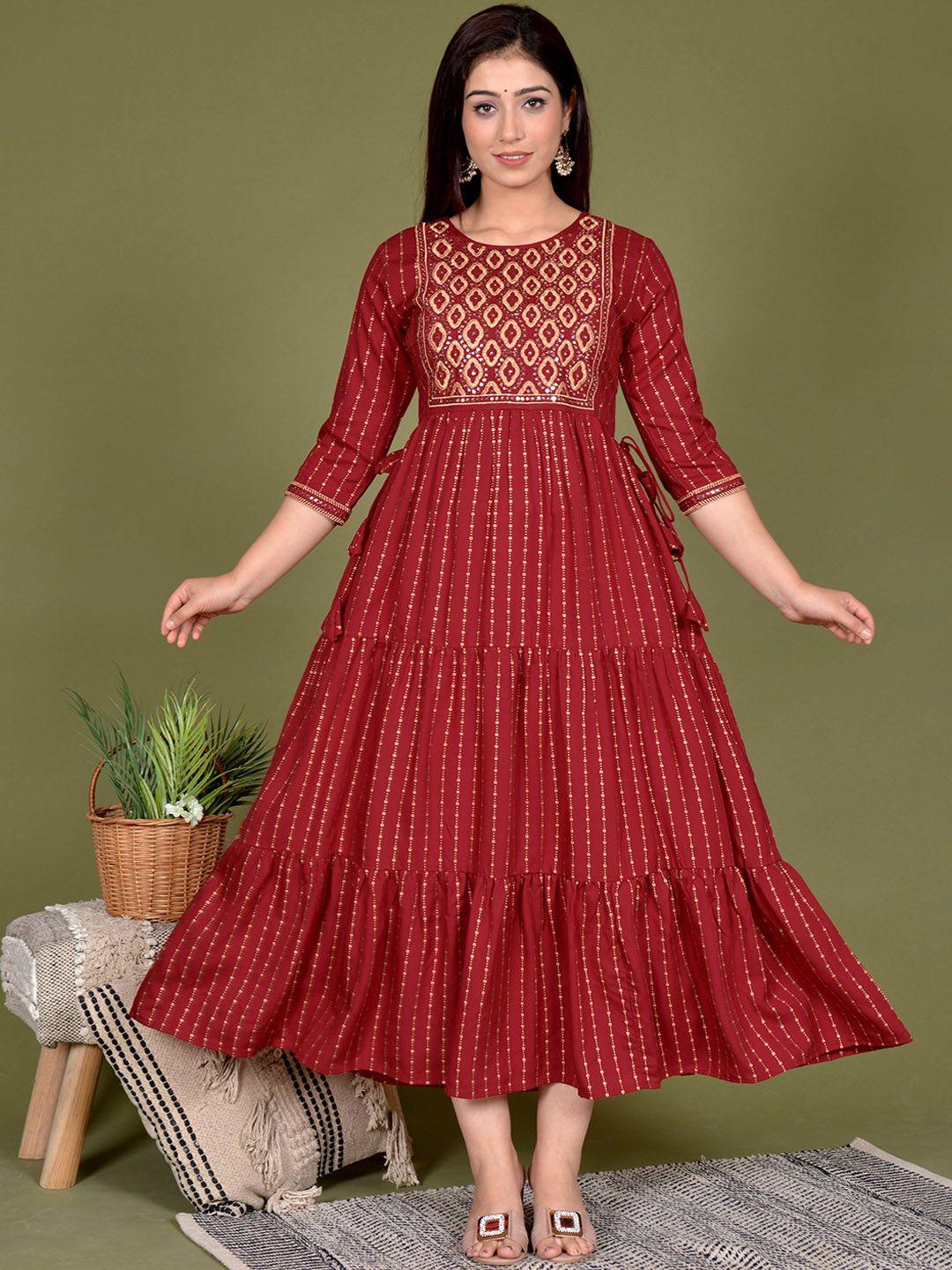 kalini-ethnic-motifs-embroidered-fit-&-flare-midi-ethnic-dress