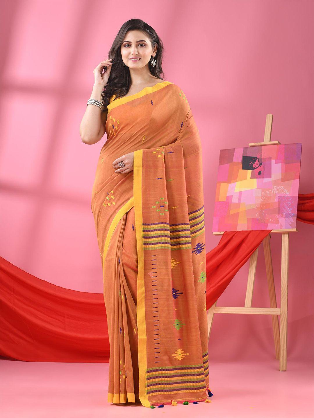 angoshobha-geometric-woven-design-pure-cotton-saree