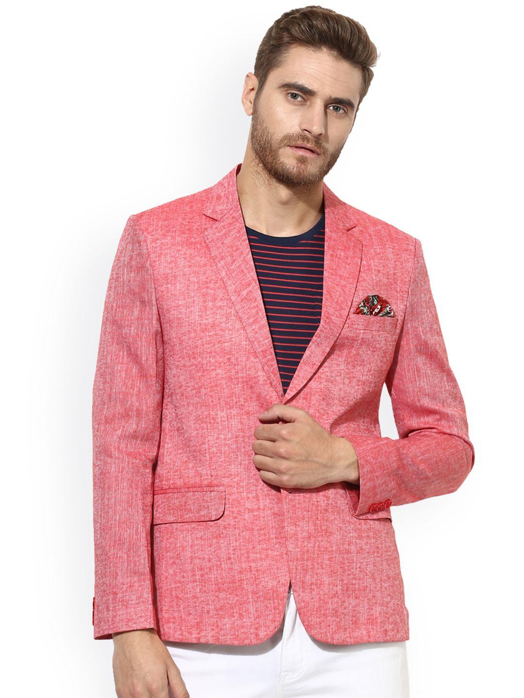hangup-coral-solid-single-breasted-linen-casual-blazer