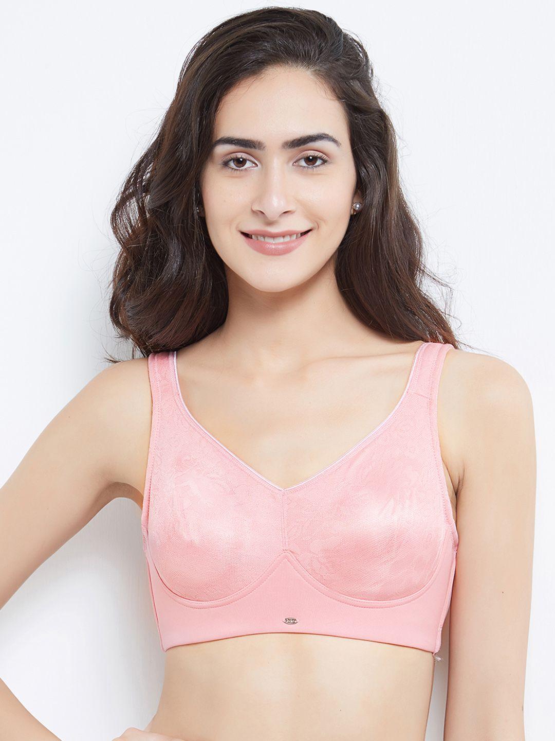 soie-pink-solid-non-wired-non-padded-minimizer-bra-cb-326lavender