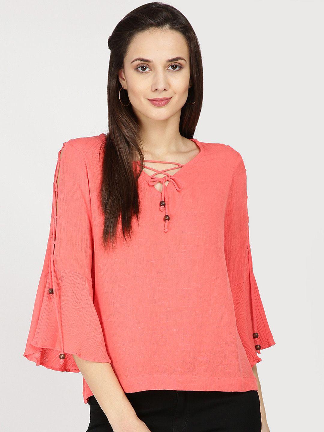 gipsy-women-coral-solid-top