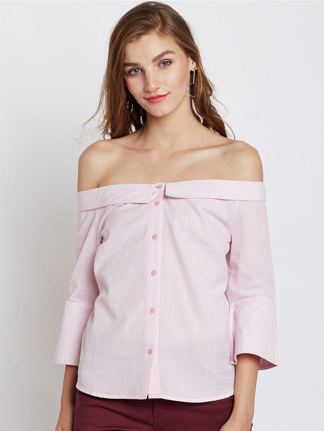 marie-claire-women-pink-striped-bardot-top