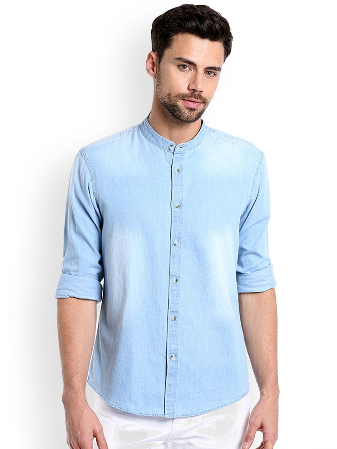 dennis-lingo-men-blue-slim-fit-faded-casual-shirt