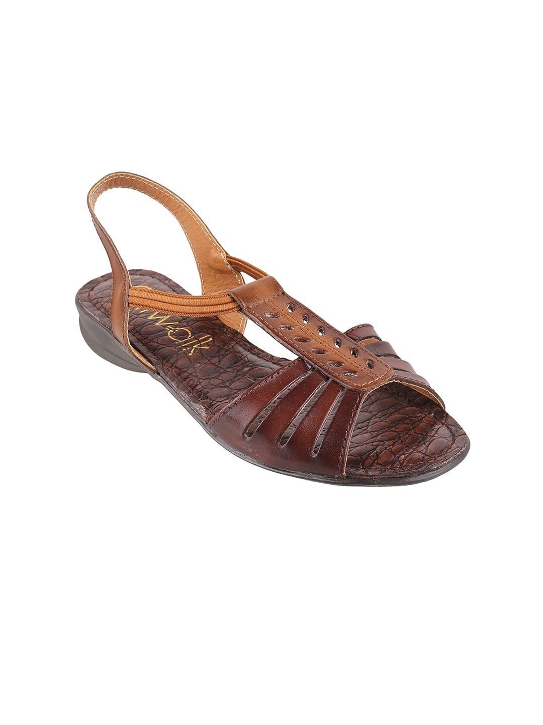 catwalk-women-brown-solid-leather-open-toe-flats