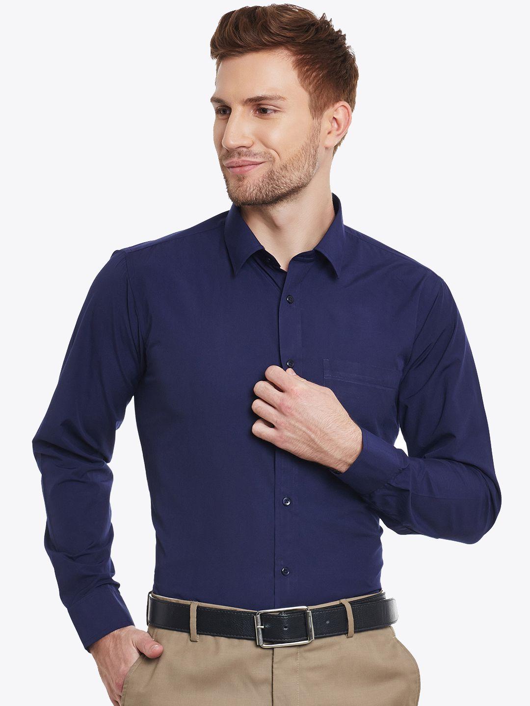english-navy-men-navy-blue-slim-fit-solid-formal-shirt