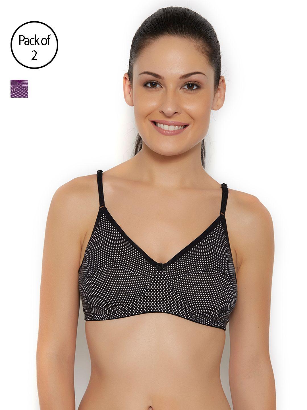 floret-women-pack-of-2-printed-non-wired-non-padded-t-shirt-bra-noori_black
