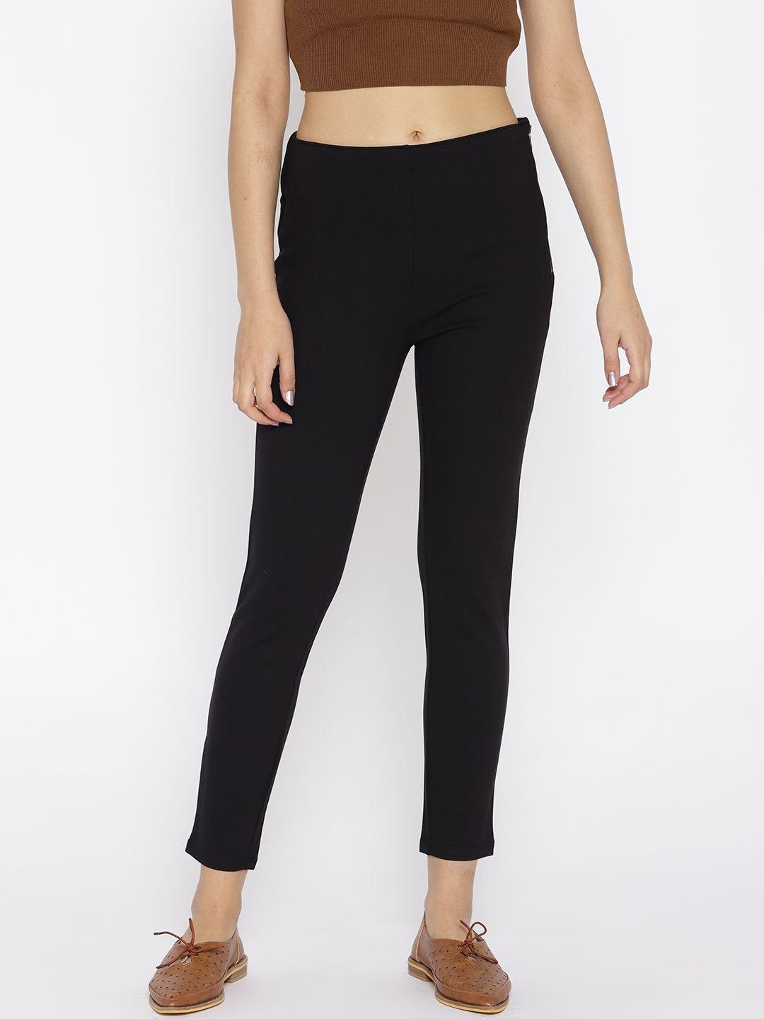 u.s.-polo-assn.-women-black-skinny-fit-solid-cropped-treggings