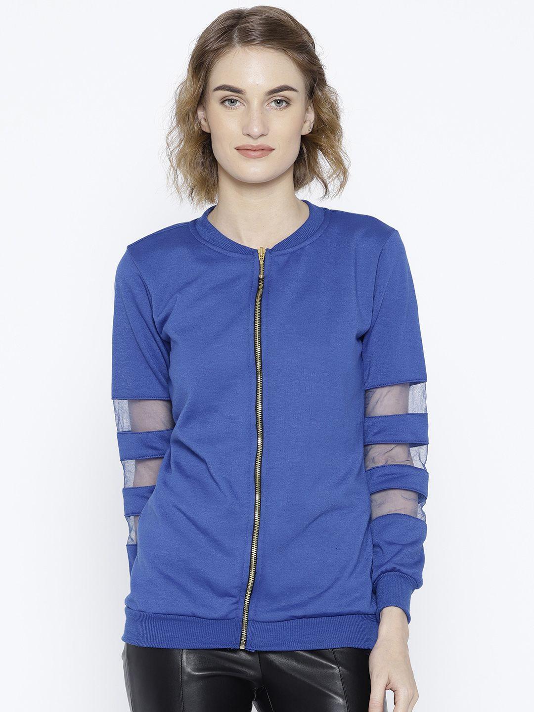 belle-fille-women-blue-solid-sweatshirt