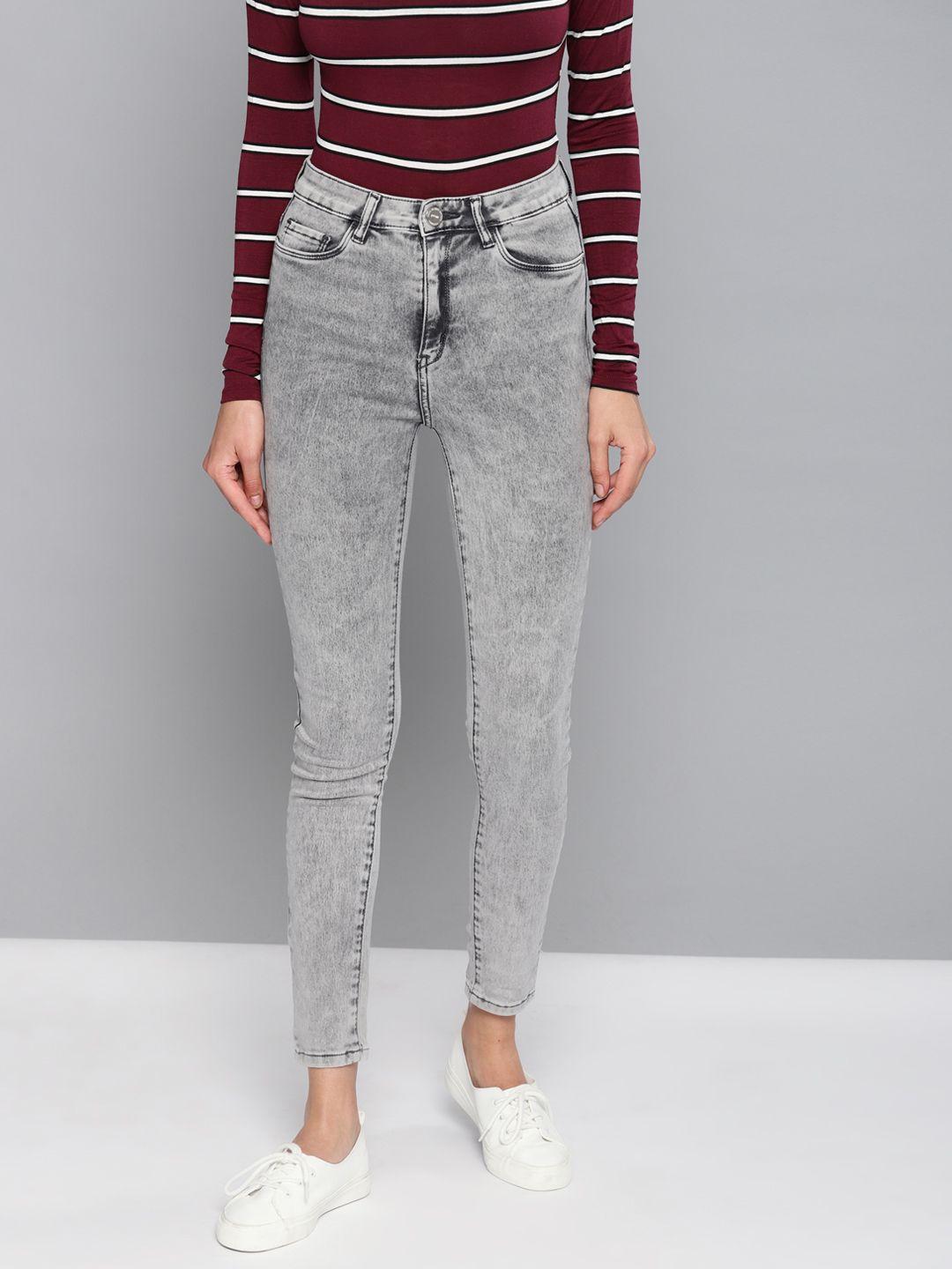 tokyo-talkies-women-grey-skinny-fit-high-rise-heavy-fade-stretchable-jeans