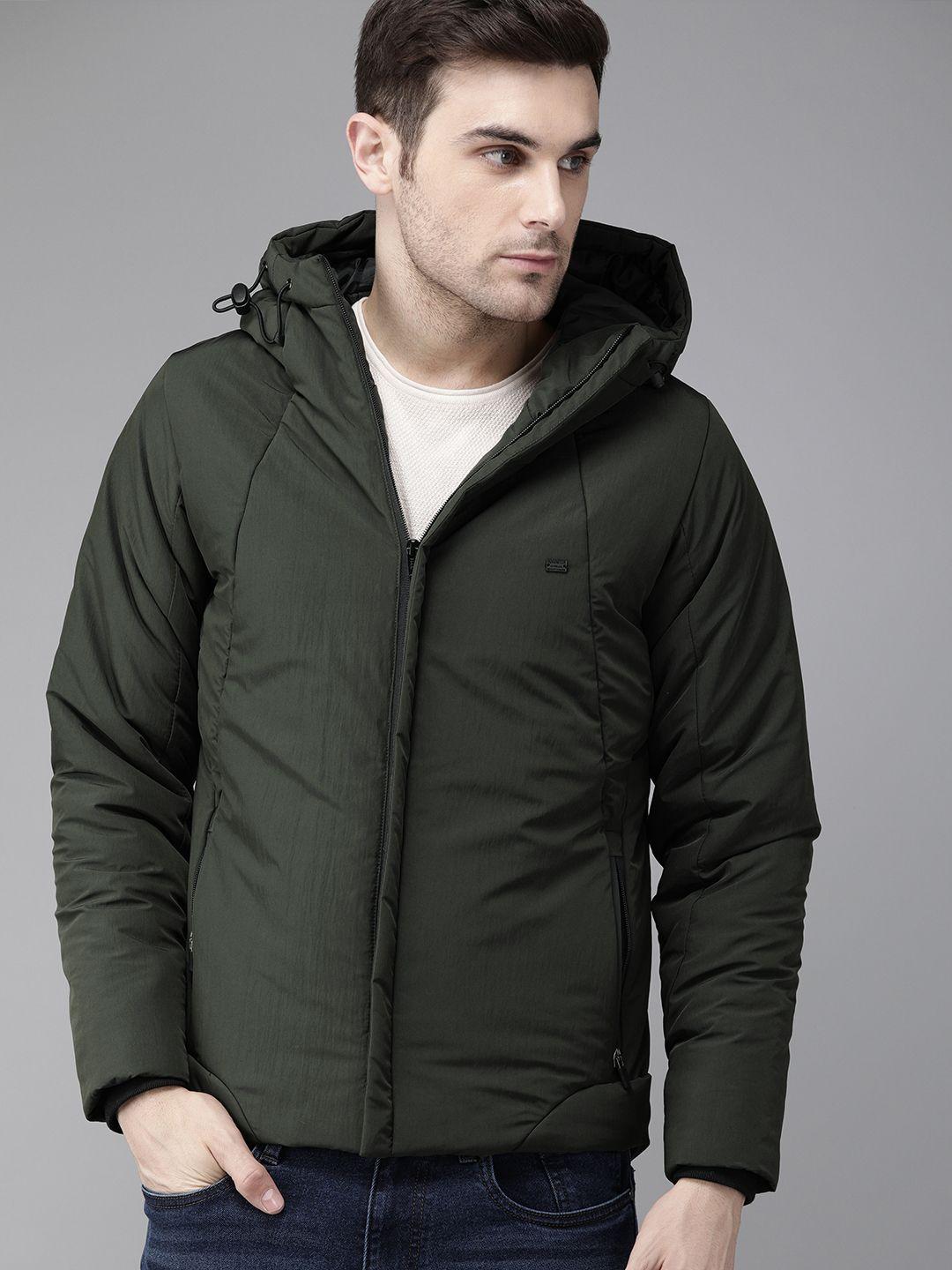 the-roadster-lifestyle-co-men-olive-green-solid-hooded-padded-jacket