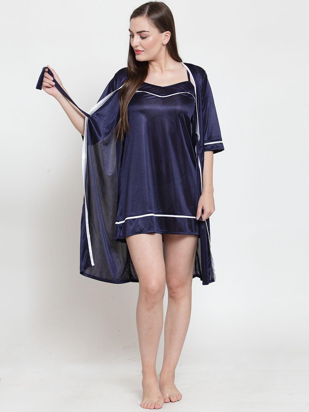 claura-navy-blue-solid-nightdress-st-53