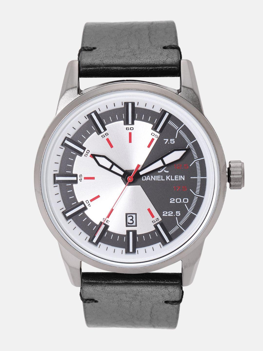 daniel-klein-premium-men-charcoal-grey-&-silver-toned-analogue-watch-12151-1