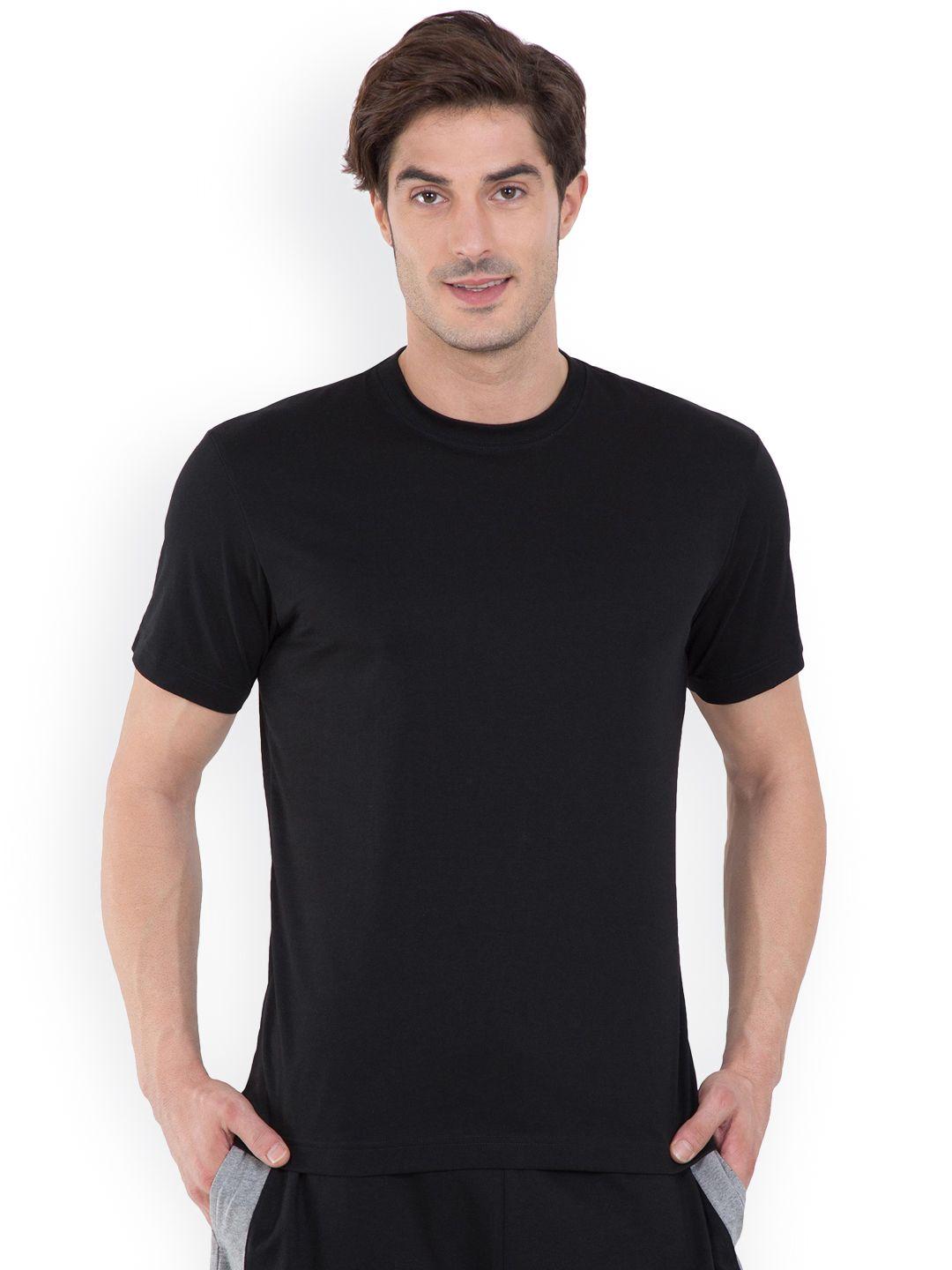jockey-men-black-solid-round-neck-pure-cotton-t-shirt