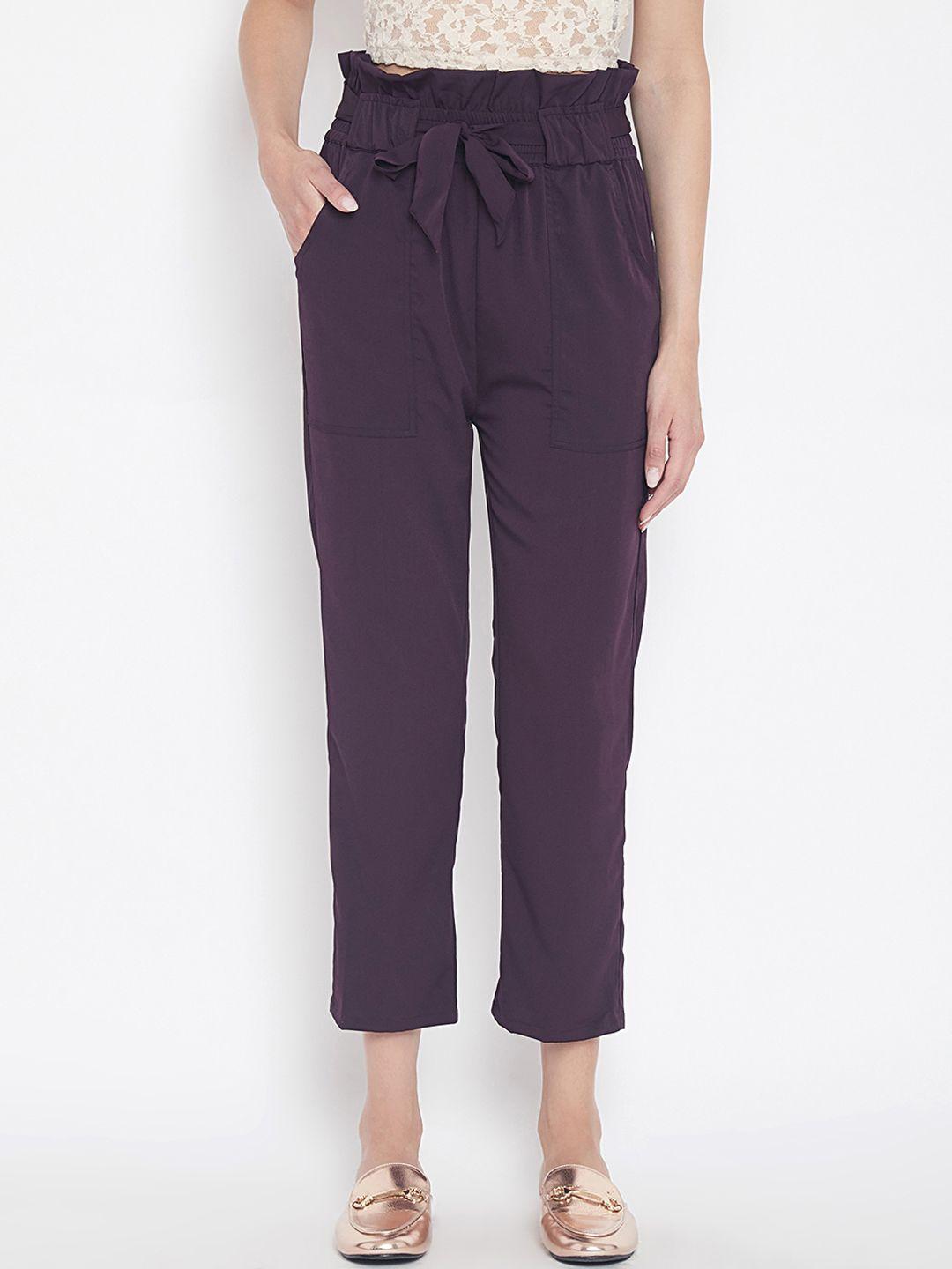 panit-women-purple-regular-fit-solid-peg-trousers
