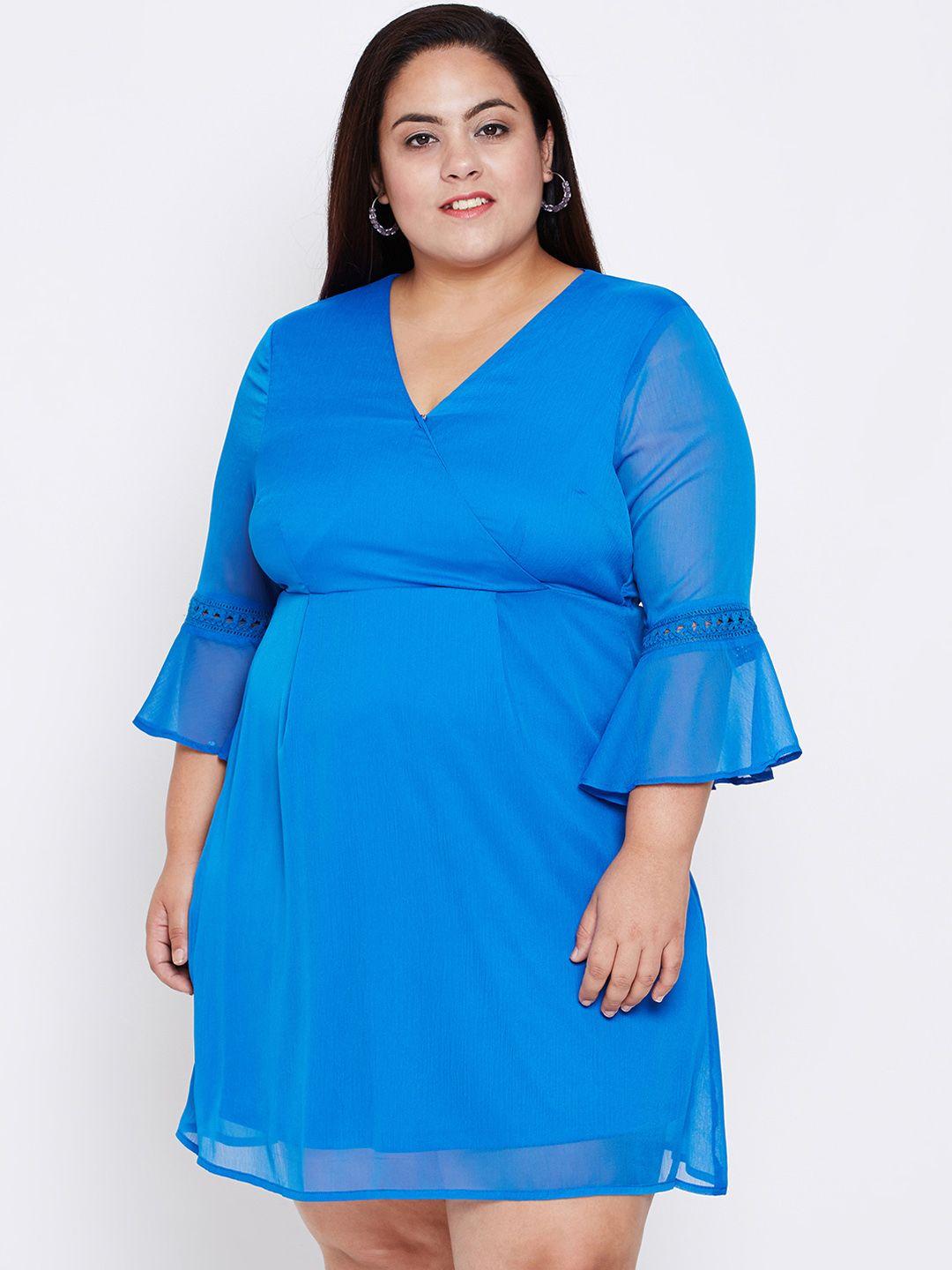 oxolloxo-women-blue-empire-dress