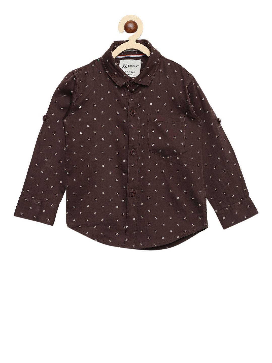 aj-dezines-boys-brown-regular-fit-printed-casual-shirt