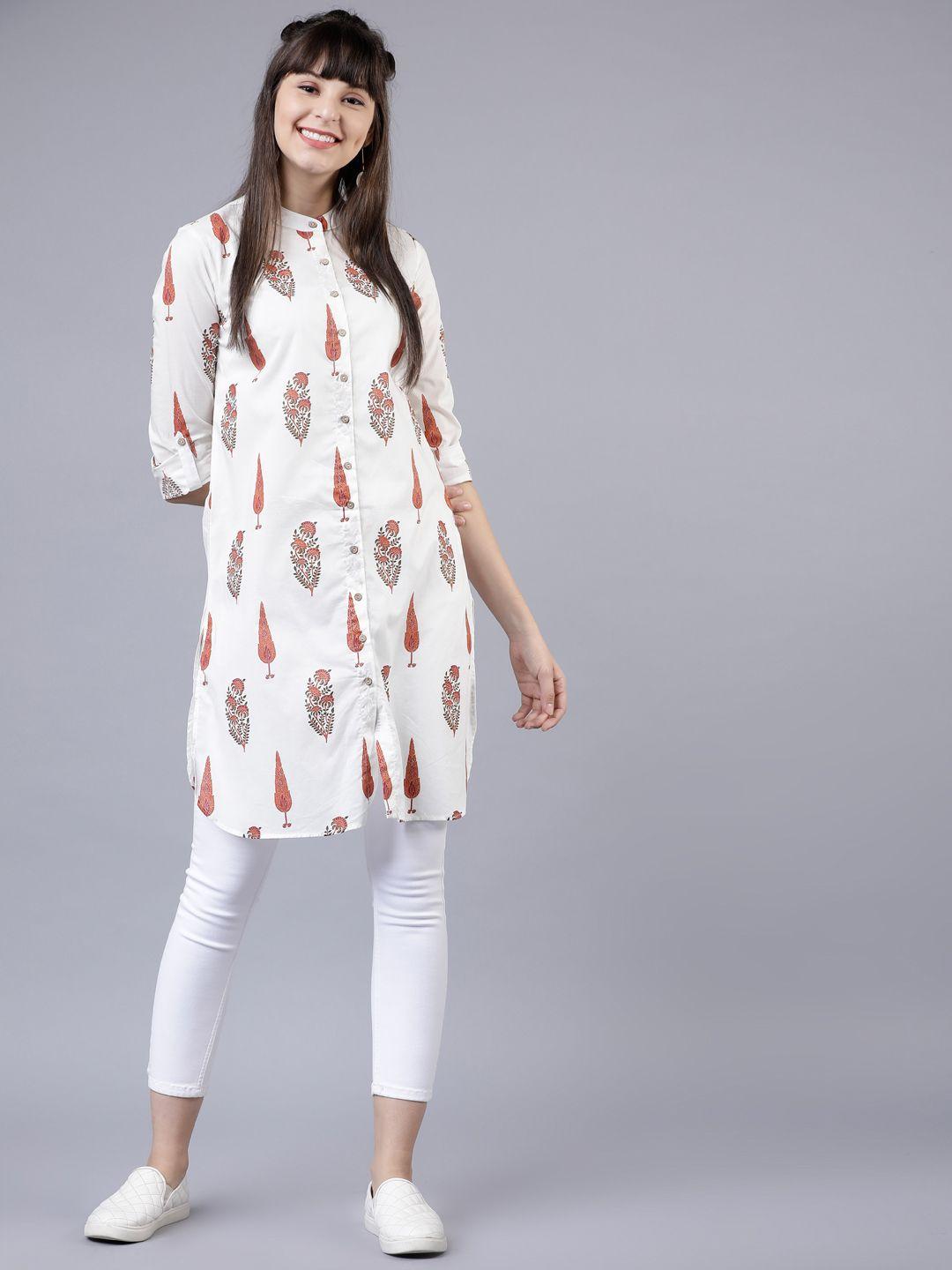vishudh-women-white-printed-tunic