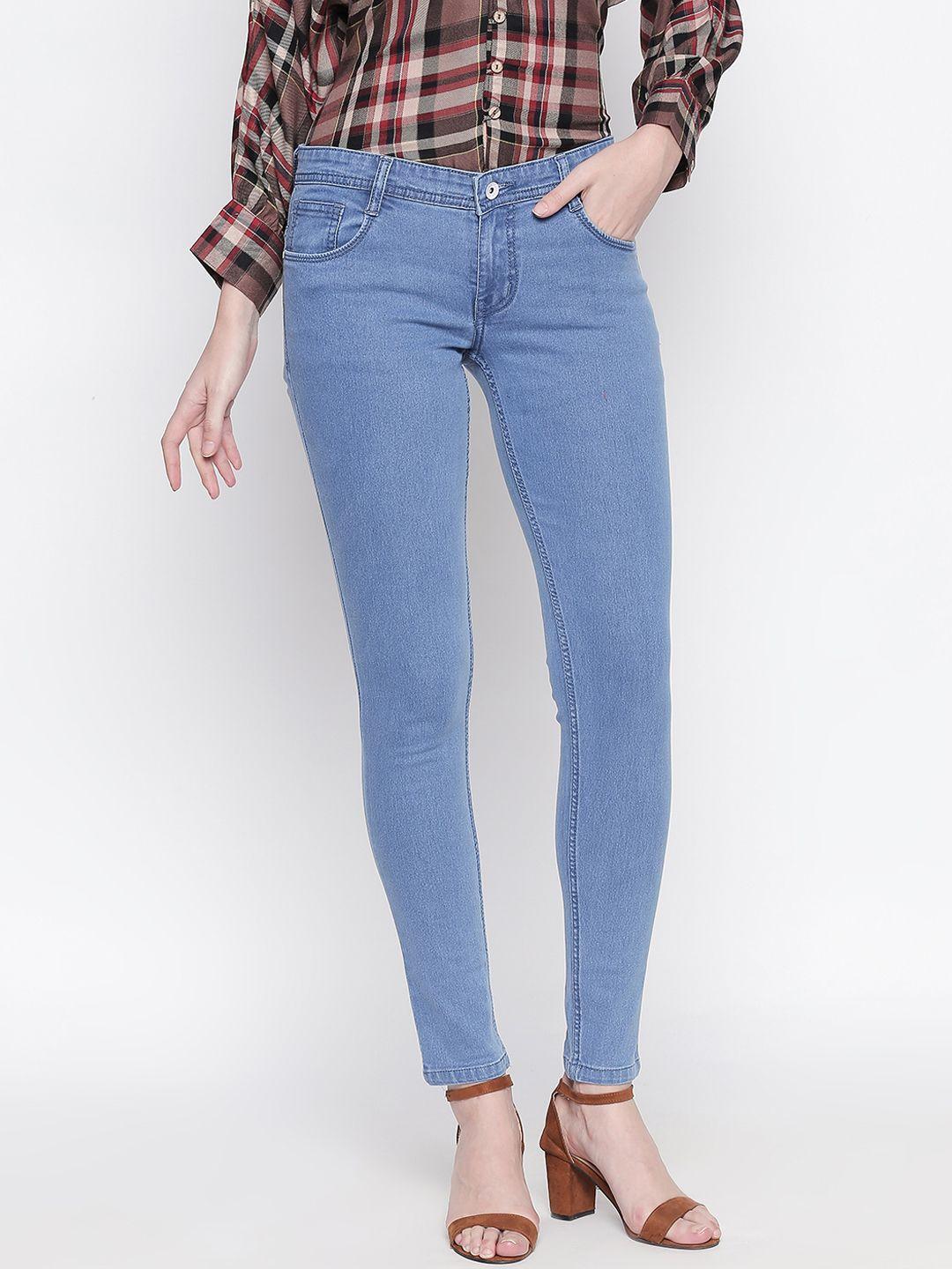 high-star-women-blue-slim-fit-mid-rise-clean-look-stretchable-jeans