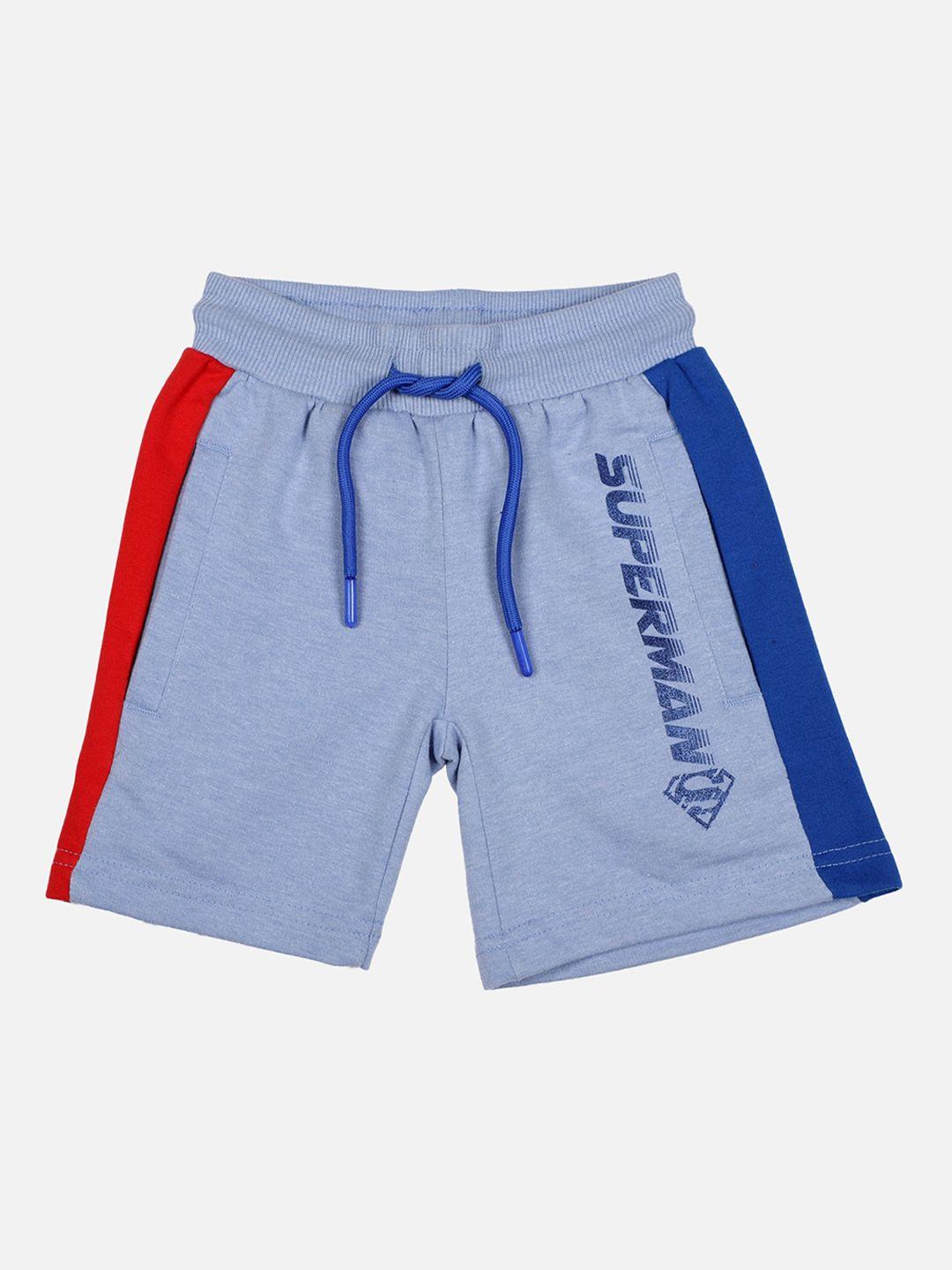 kids-ville-boys-blue-superman-print-regular-shorts