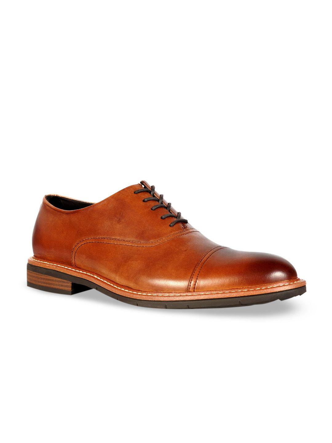 kenneth-cole-men-brown-solid-leather-formal-oxfords
