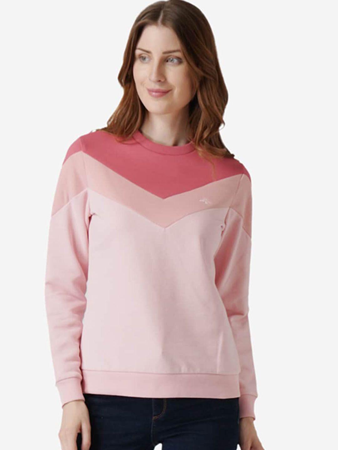 mode-by-red-tape-women-pink-colourblocked-sweatshirt