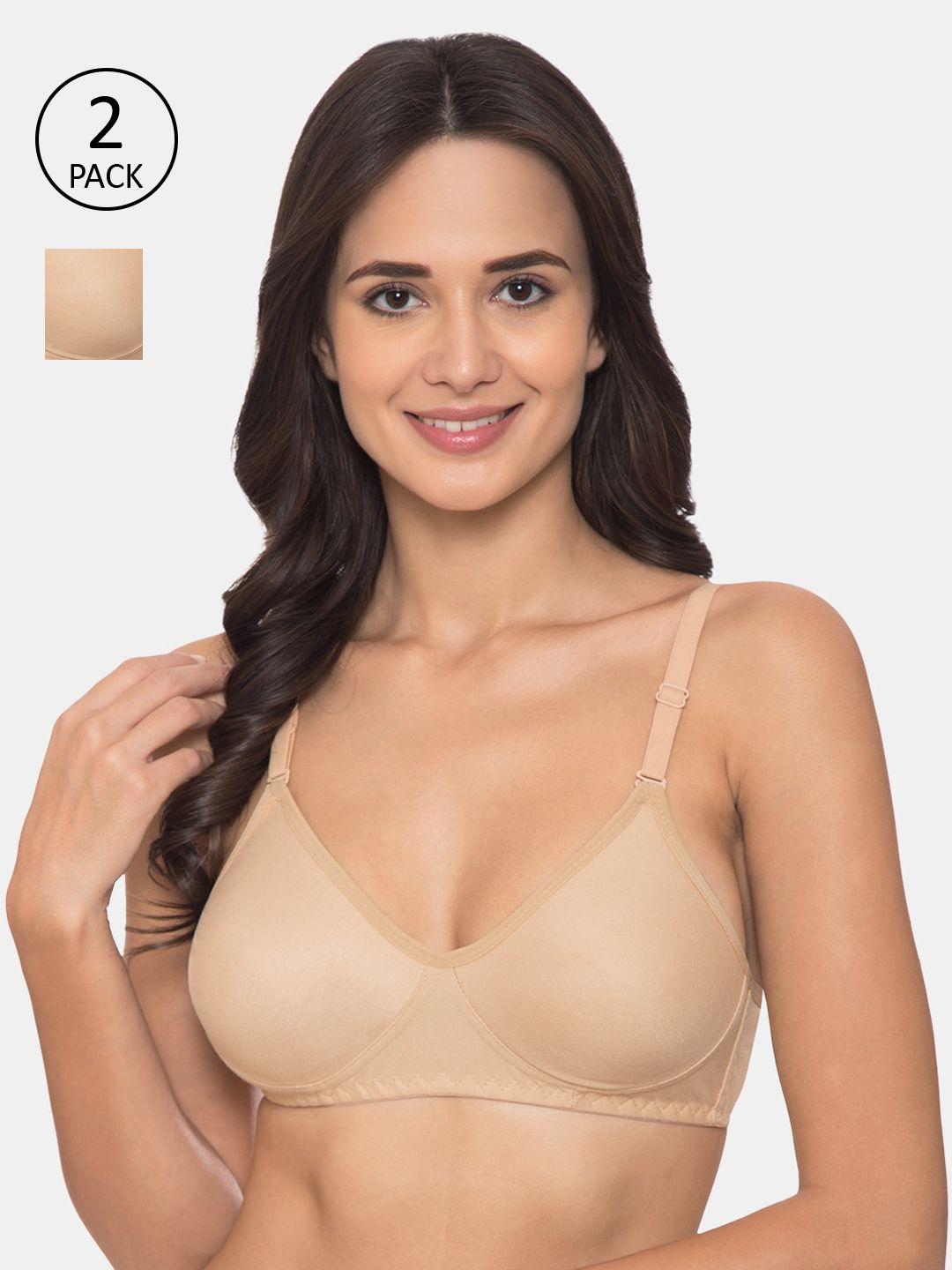 komli-beige-pack-of-2-solid-non-wired-non-padded-everyday-bra