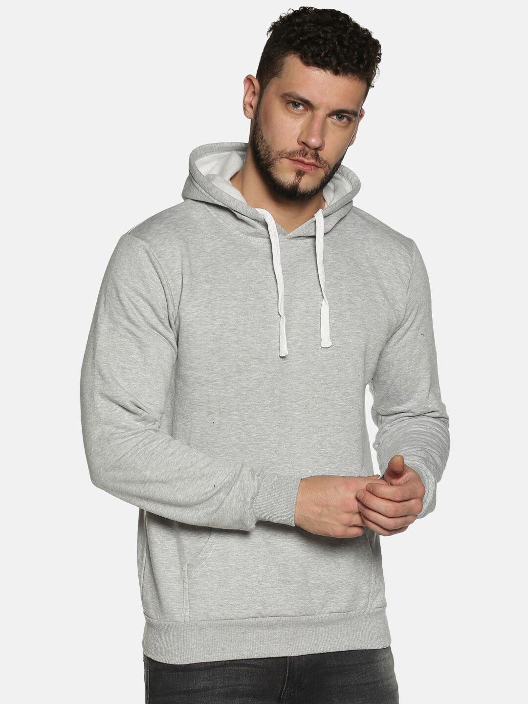 instafab-men-grey-solid-hooded-sweatshirt