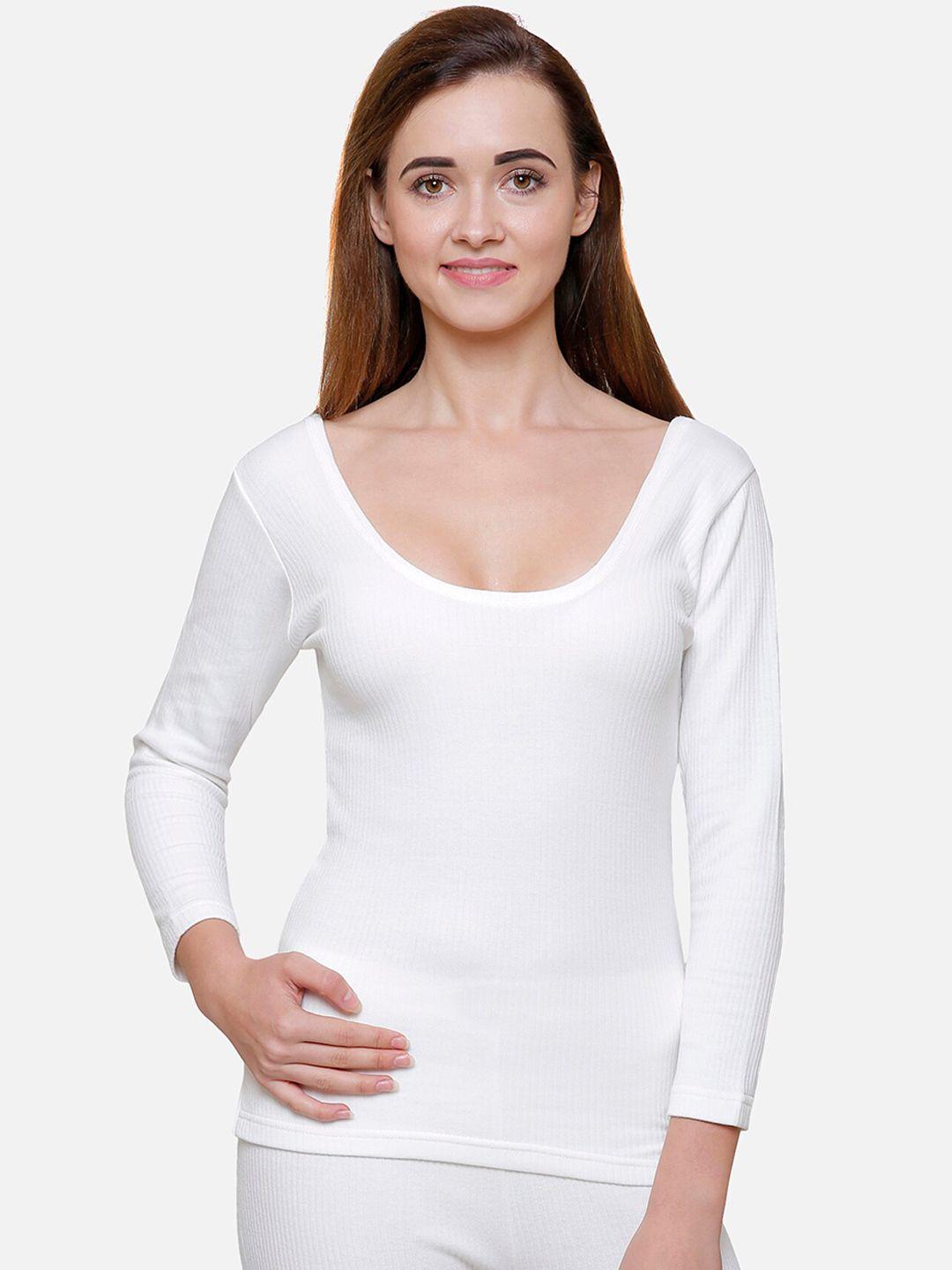 bodycare-insider-women-off-white-solid-thermal-top