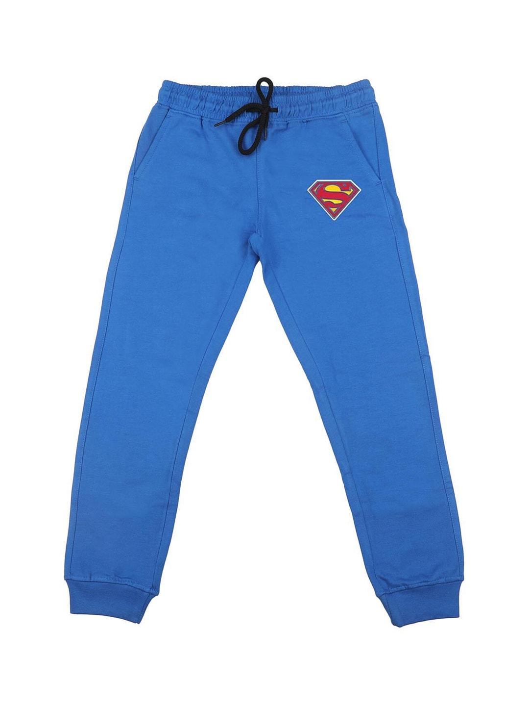 superman-boys-blue-solid-straight-fit-joggers