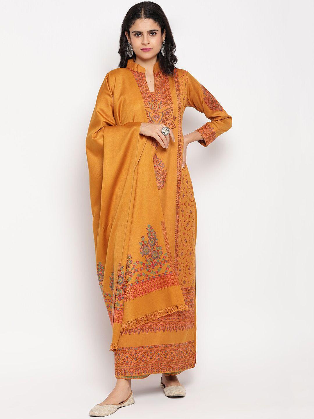 hk-colours-of-fashion-women-mustard-yellow-woven-design-unstitched-dress-material