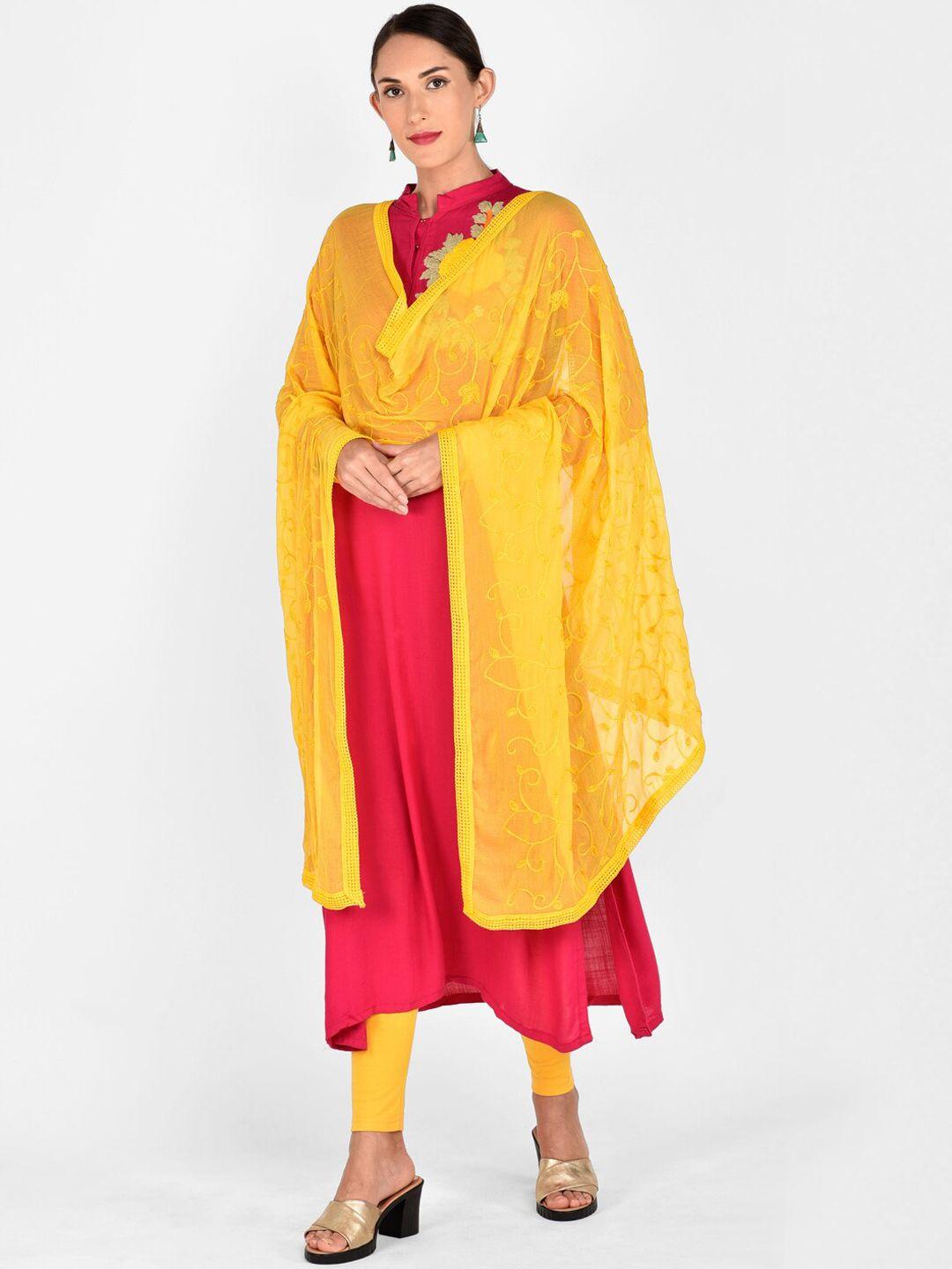 dupatta-bazaar-yellow-embroidered-dupatta
