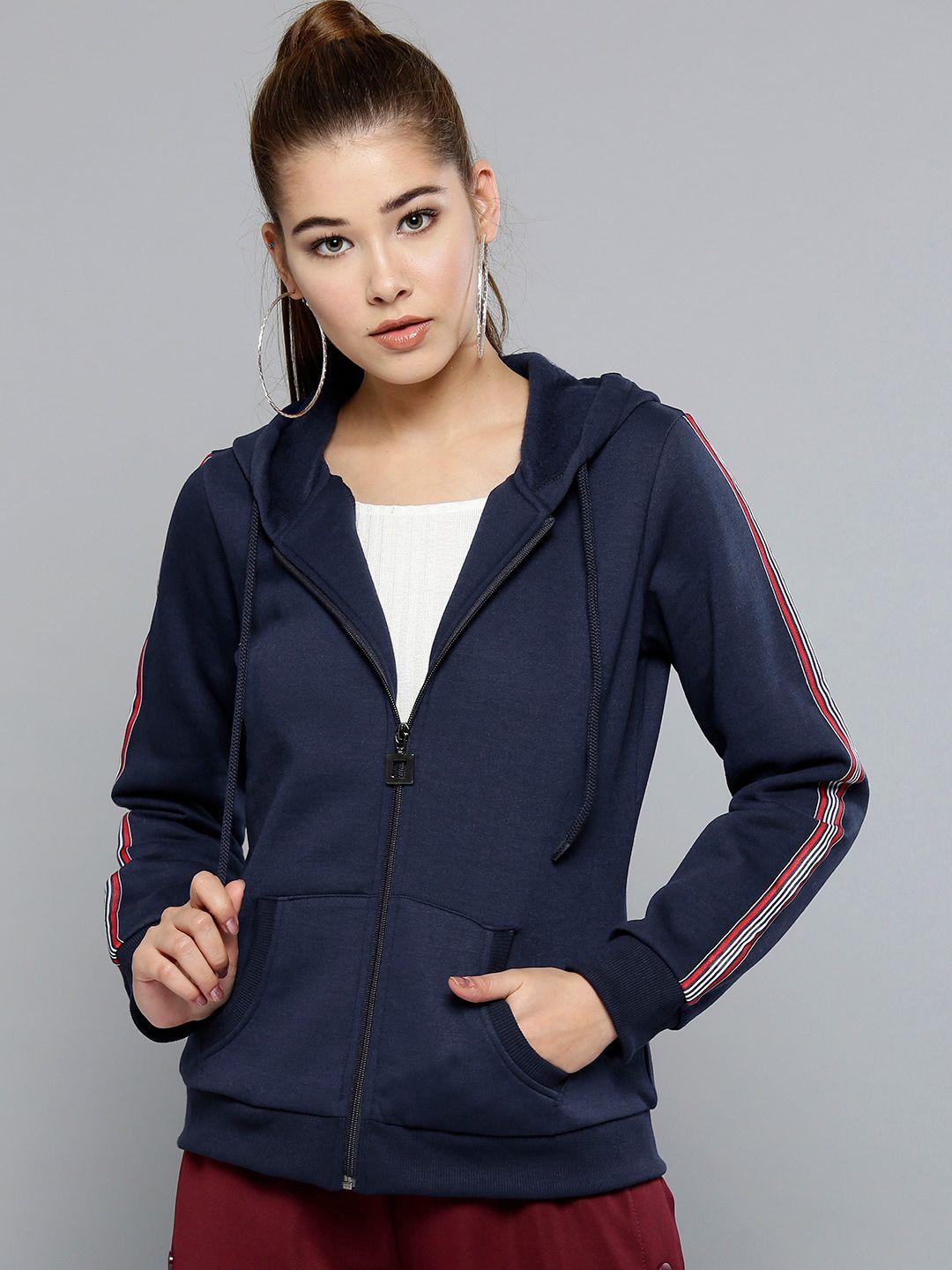 carlton-london-women-navy-blue-solid-hooded-sweatshirt