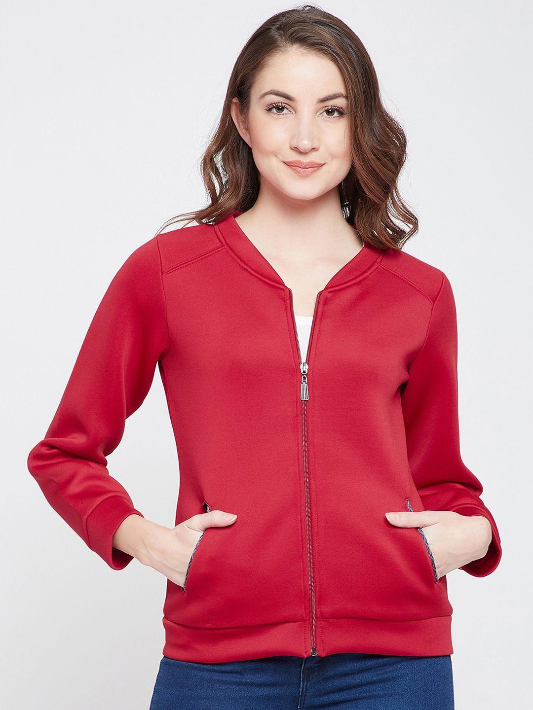 carlton-london-women-red-solid-bomber-jacket