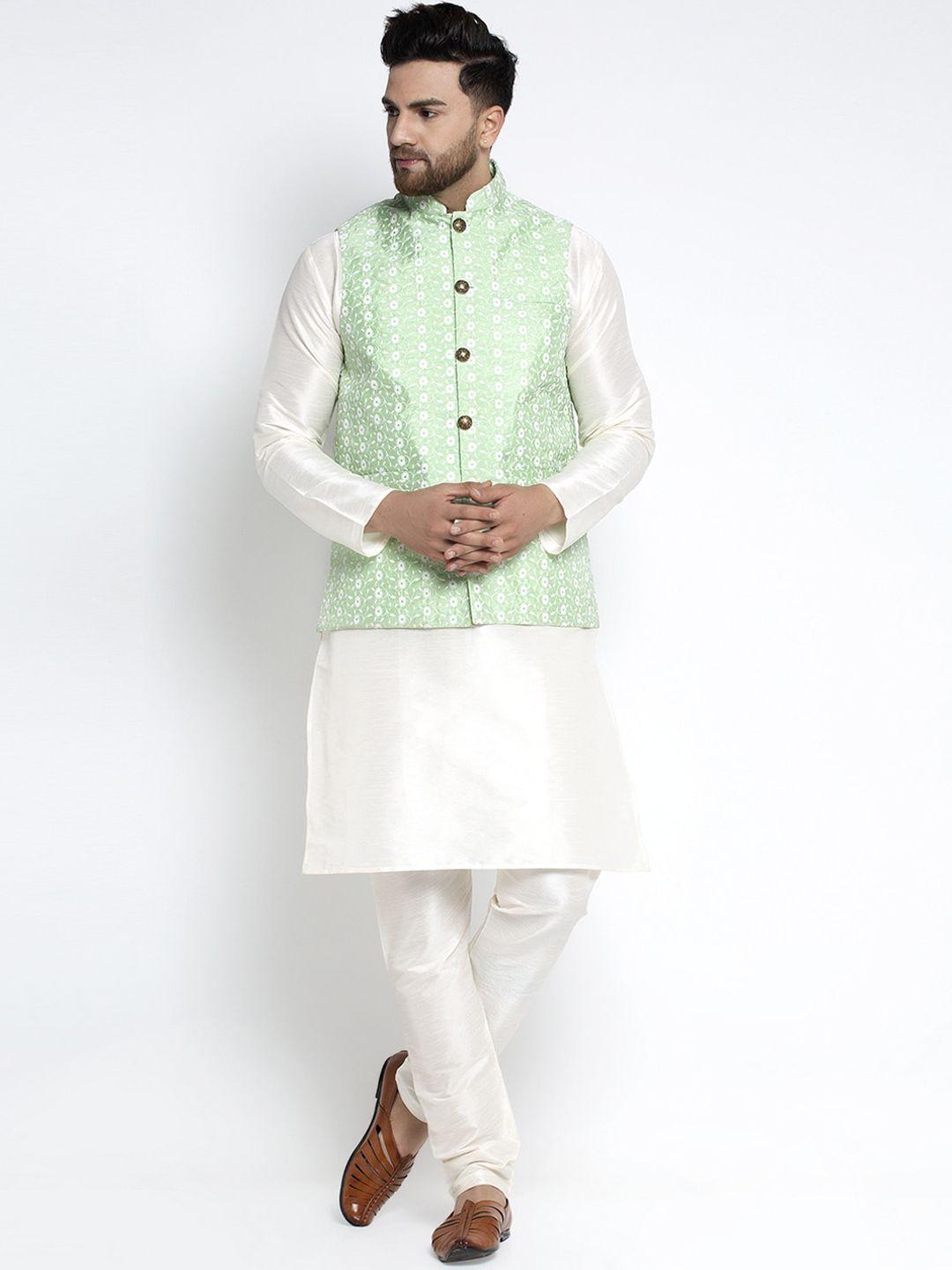 jompers-men-off-white-solid-kurta-set-with-jacket
