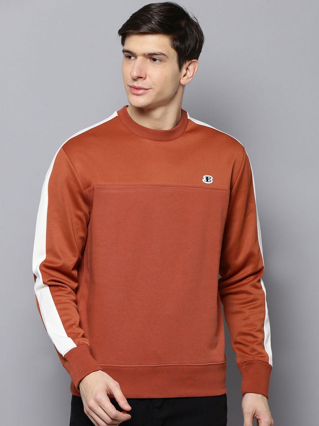 ben-sherman-men-rust-orange-solid-sweatshirt
