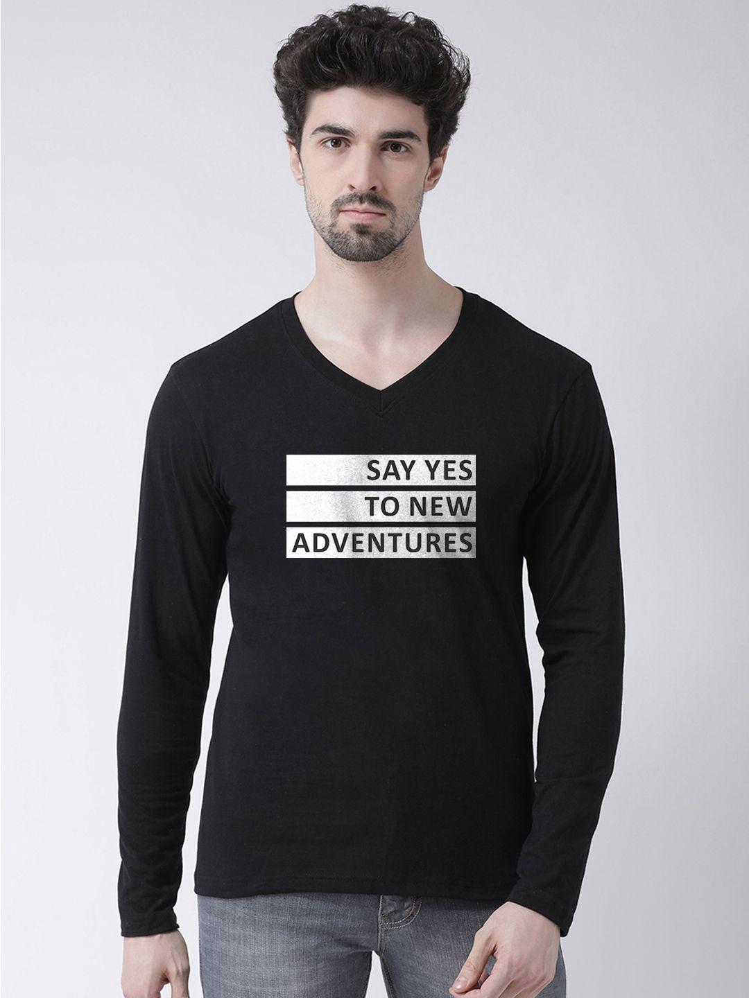 friskers-men-black-printed-v-neck-t-shirt