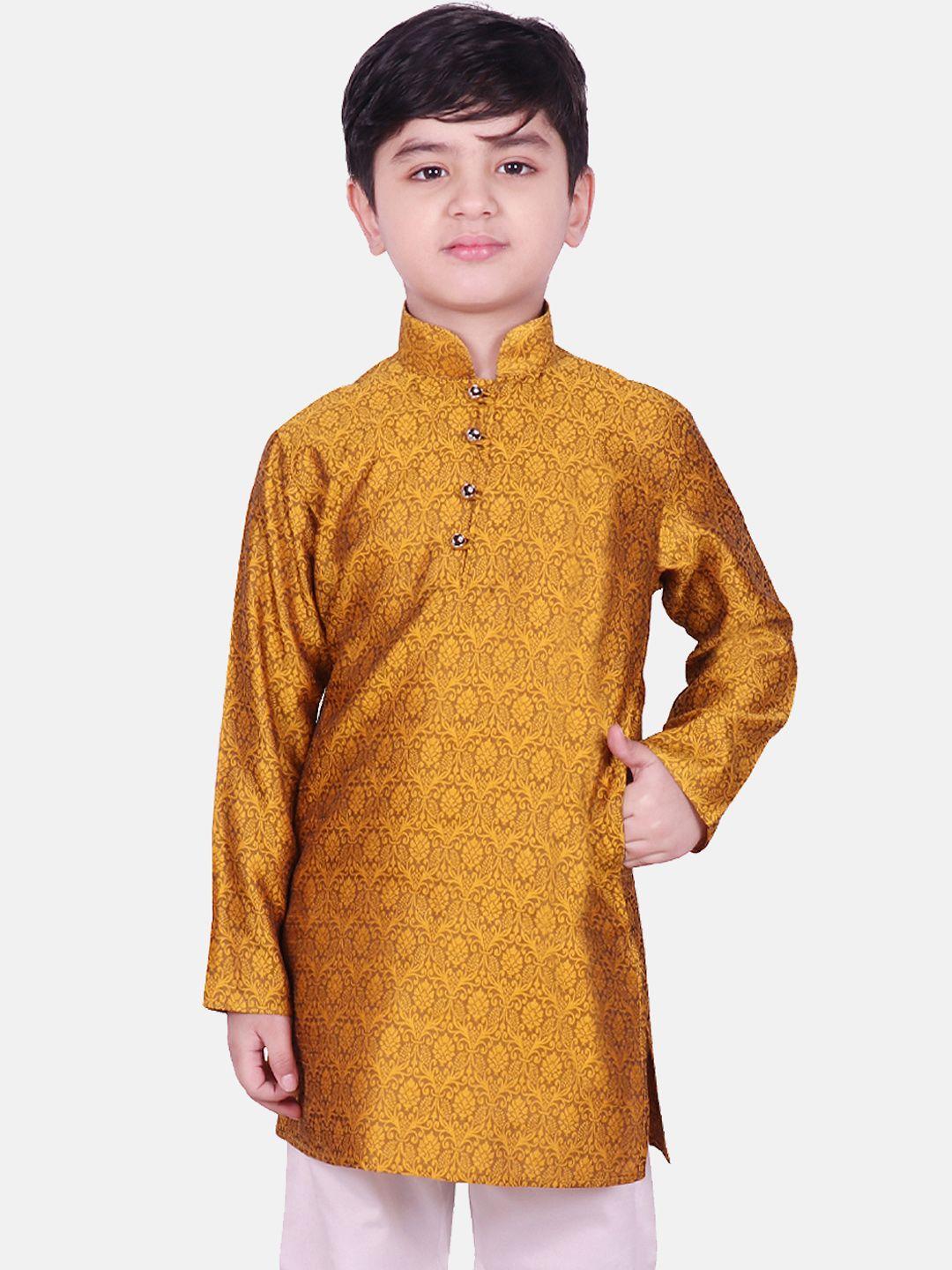 sg-yuvraj-boys-gold-coloured-woven-design-straight-kurta