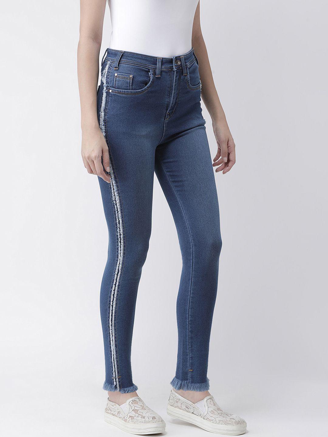 kassually-women-navy-blue-skinny-fit-mid-rise-clean-look-jeans-with-side-stripes
