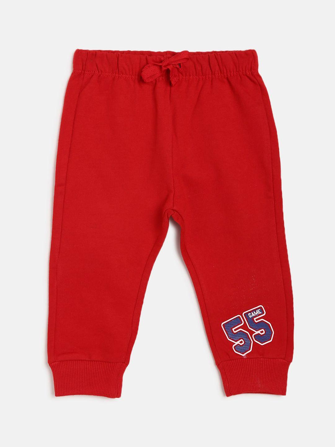 chicco-boys-red-regular-fit-solid-joggers